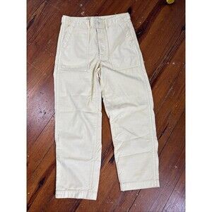 Madewell Griff High Waist Tapered Fatigue Pants Size 27 Yellow Carpenter Chinos